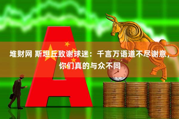 堆财网 斯坦丘致谢球迷：千言万语道不尽谢意，你们真的与众不同